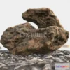1185166 - PBR Game 3D Model - Granite brown stone