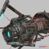 1185176 - PBR Game 3D Model - Gravity Gun Weapon Prototype