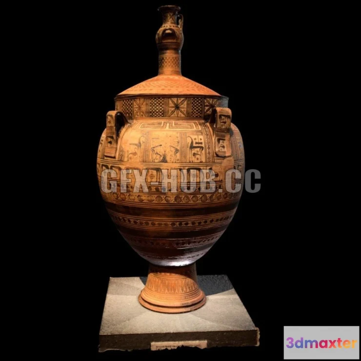 1185190 - PBR Game 3D Model - Greek Vase