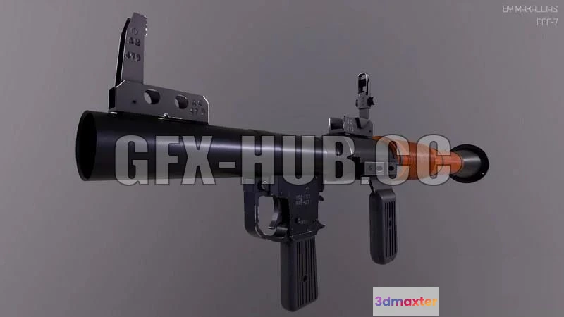 1185196 - PBR Game 3D Model - Grenade launcher RPG-7