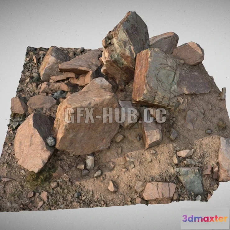 1185218 - PBR Game 3D Model - Ground 03