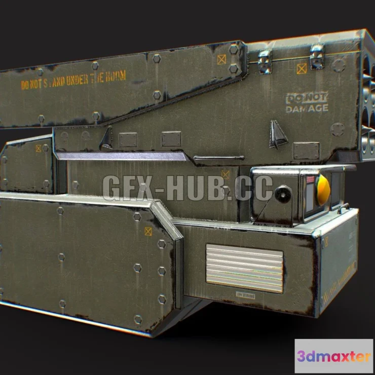 1185240 - PBR Game 3D Model - Gun 4 Rocket rocket launcher