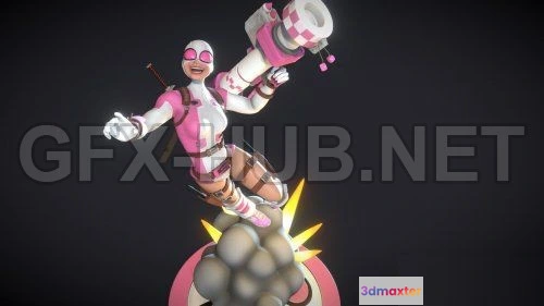 1185254 - PBR Game 3D Model - Gwenpool