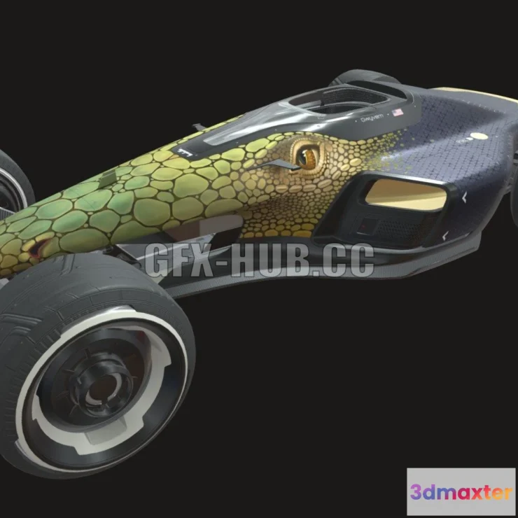 1185256 - PBR Game 3D Model - Gwyverns TM2020 Custom Car Skin