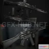 1185260 - PBR Game 3D Model - H&K mp5 Custom