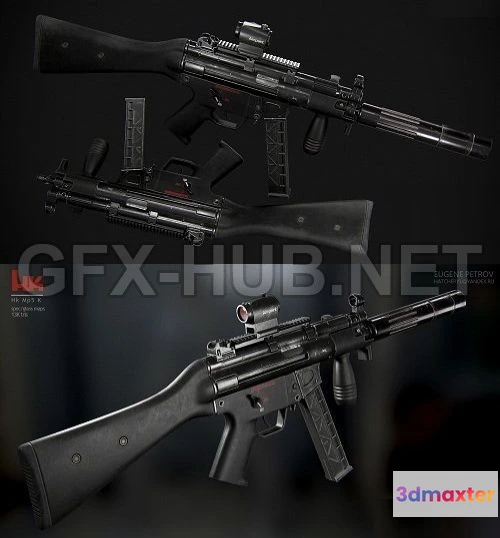 1185260 - PBR Game 3D Model - H&K mp5 Custom
