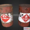 1185276 - PBR Game 3D Model - Half-Life 2 Remake. Explosive Oil Drum