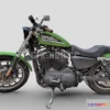1185336 - PBR Game 3D Model - Harley Davidson Sportster 883R Custom