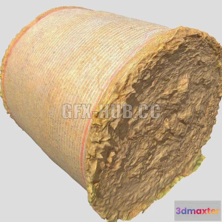 1185352 - PBR Game 3D Model - Haystack Scan processed