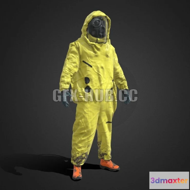 1185354 - PBR Game 3D Model - HAZMAT NBC Suit 1