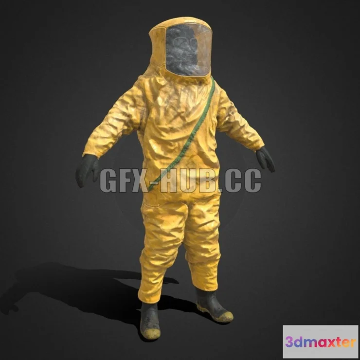 1185356 - PBR Game 3D Model - HAZMAT NBC Suit