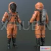 1185358 - PBR Game 3D Model - HAZMAT SUIT model