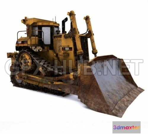 1185376 - PBR Game 3D Model - Heavy Bulldozer PBR