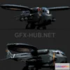 1185408 - PBR Game 3D Model - Helicopter Transporter