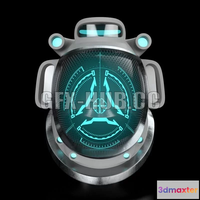 1185424 - PBR Game 3D Model - Helmet Astronaut