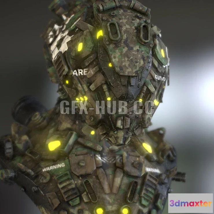 1185428 - PBR Game 3D Model - HELMET CYBER Z19