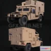 1185494 - PBR Game 3D Model - HMMWV Shelter humvee