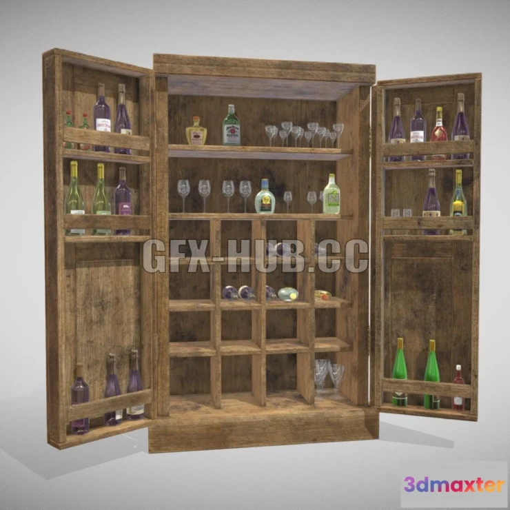 1185500 - PBR Game 3D Model - Home Bar