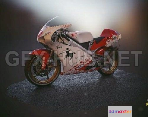 1185516 - PBR Game 3D Model - Honda RS125R