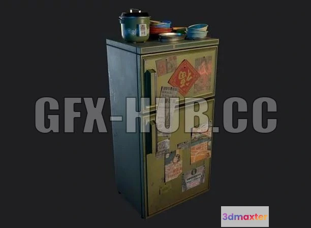 1185520 - PBR Game 3D Model - Hong Kong Kowloon Walled City Shop