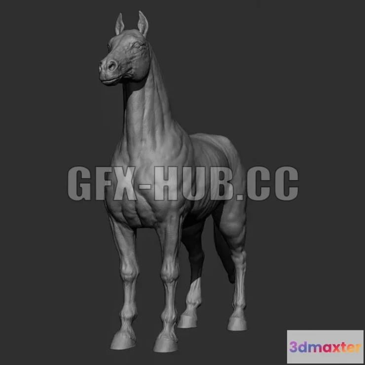 1185538 - PBR Game 3D Model - Horse