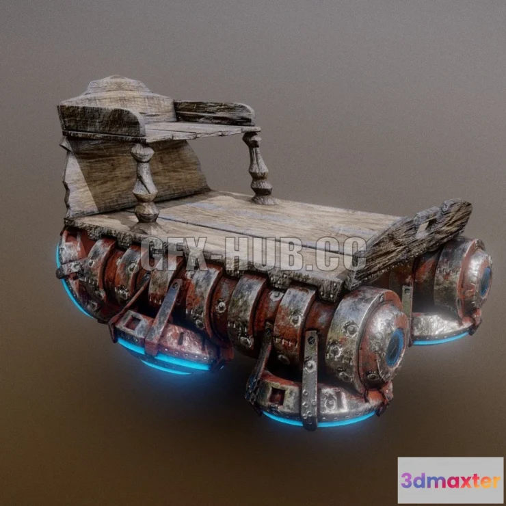 1185548 - PBR Game 3D Model - Hover Dolly