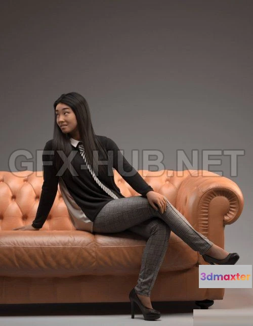 1185566 - PBR Game 3D Model - Human Alloy - 00036 Esmee 005