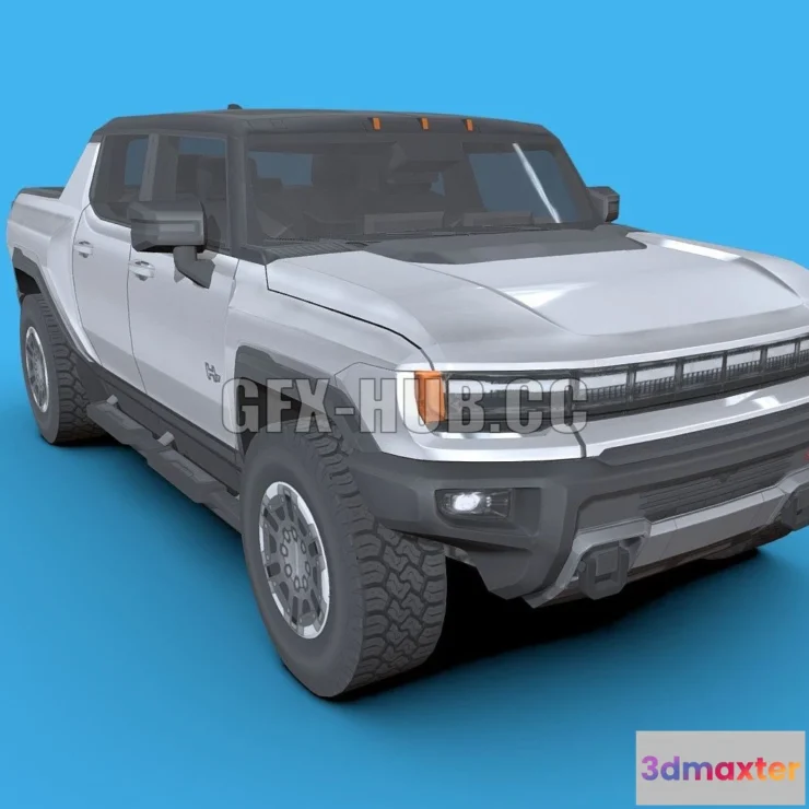 1185604 - PBR Game 3D Model - Hummer EV 2022