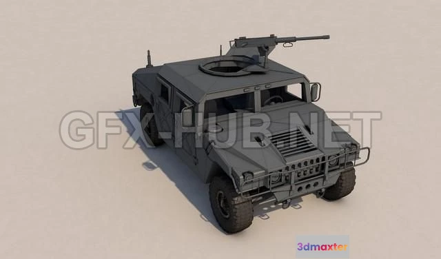 1185606 - PBR Game 3D Model - HUMMER LowPoly