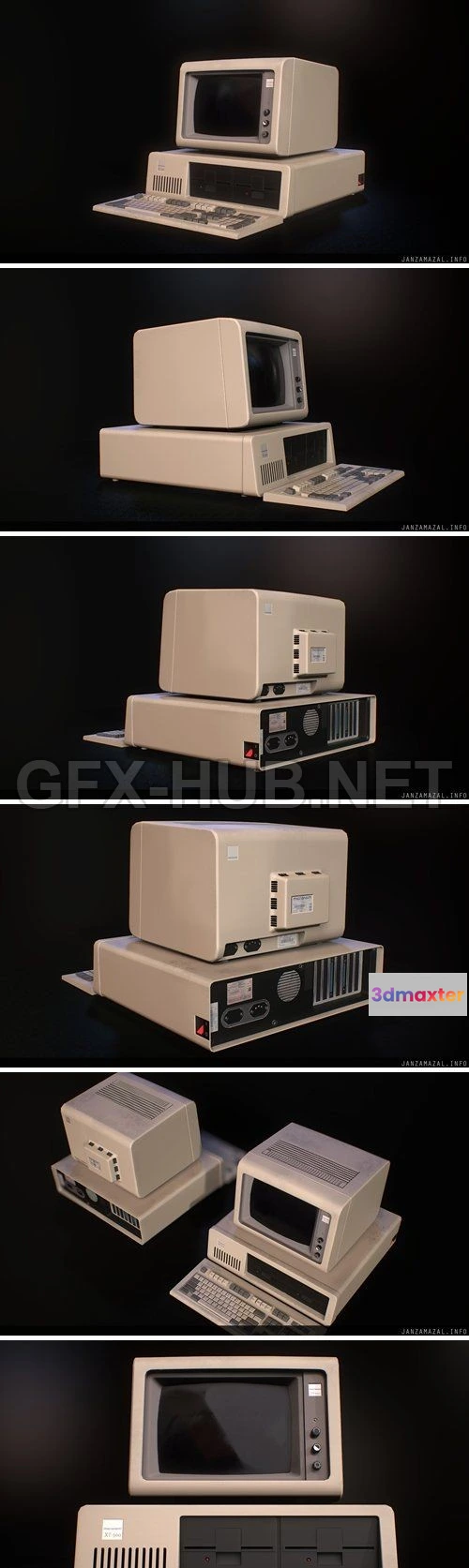 1185636 - PBR Game 3D Model - IBM PC XT 5150