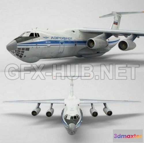 1185646 - PBR Game 3D Model - IL-76M PBR