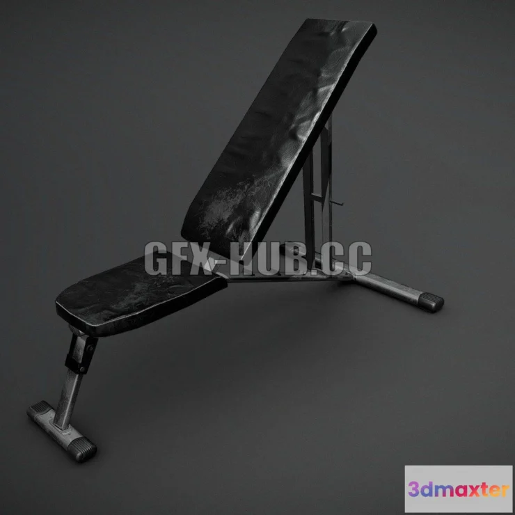 1185660 - PBR Game 3D Model - Incline Bench