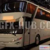 1185672 - PBR Game 3D Model - Indonesian Bus AdiPutro JetBus