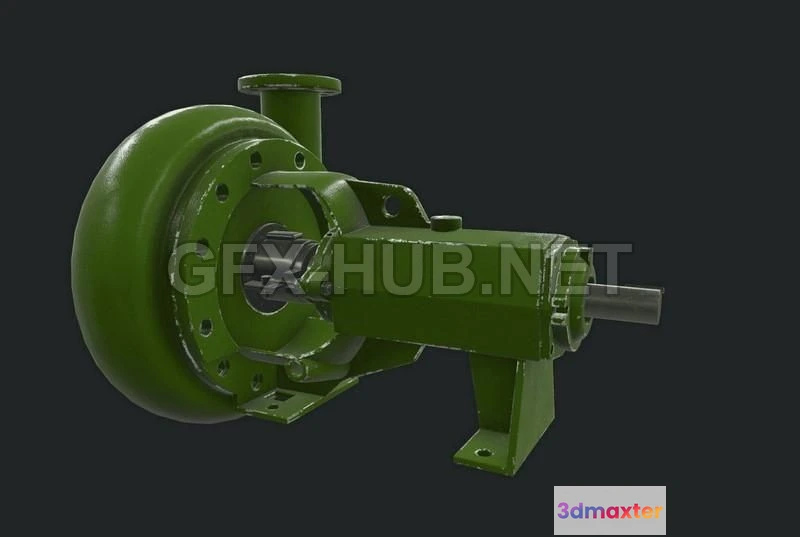 1185690 - PBR Game 3D Model - Industrial Pump
