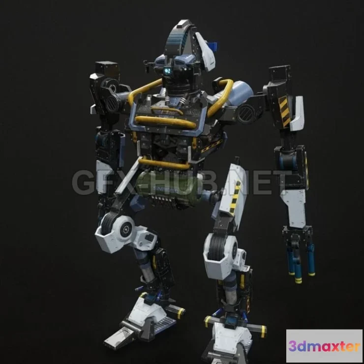 1185698 - PBR Game 3D Model - Industrial Robot PBR