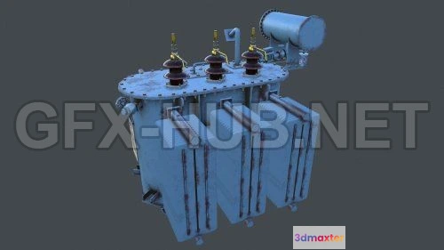 1185702 - PBR Game 3D Model - Industrial Transformer
