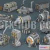 1185704 - PBR Game 3D Model - Industrial Units