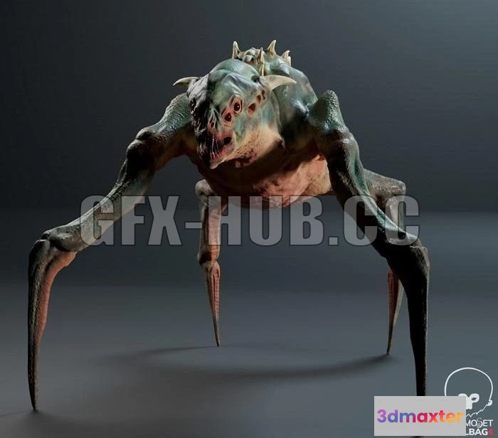 1185706 - PBR Game 3D Model - Infernal Creature