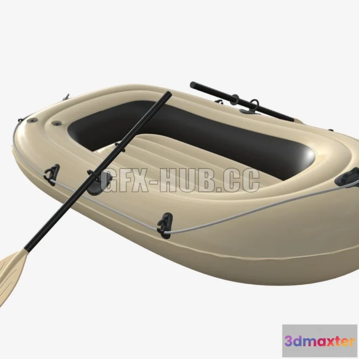 1185708 - PBR Game 3D Model - Inflatable boat 05