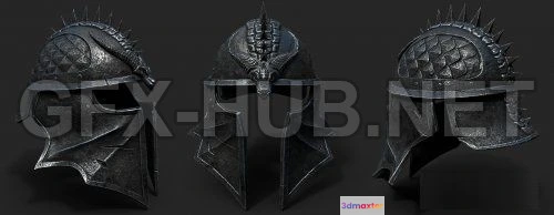 1185718 - PBR Game 3D Model - Inquisitor’s Helmet