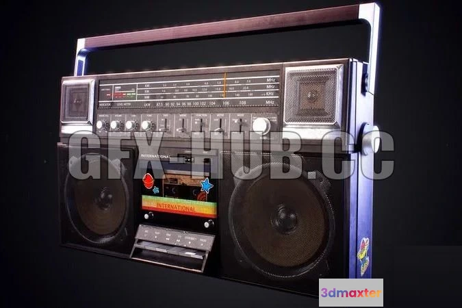 1185730 - PBR Game 3D Model - International Boombox 1238