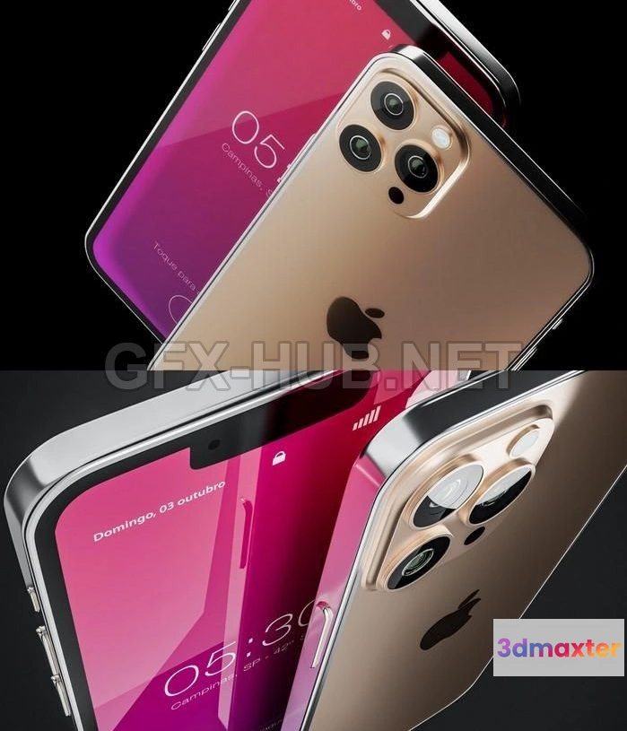 1185742 - PBR Game 3D Model - Iphone 13 Pro Max