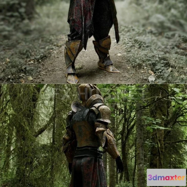 1185758 - PBR Game 3D Model - Iron Knight