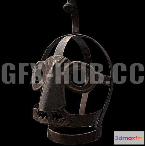 1185762 - PBR Game 3D Model - Iron scolds bridle