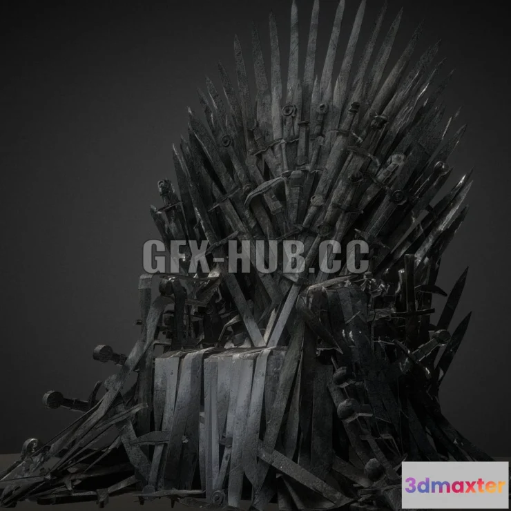 1185764 - PBR Game 3D Model - Irone Throne