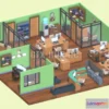 1185774 - PBR Game 3D Model - Isometric office