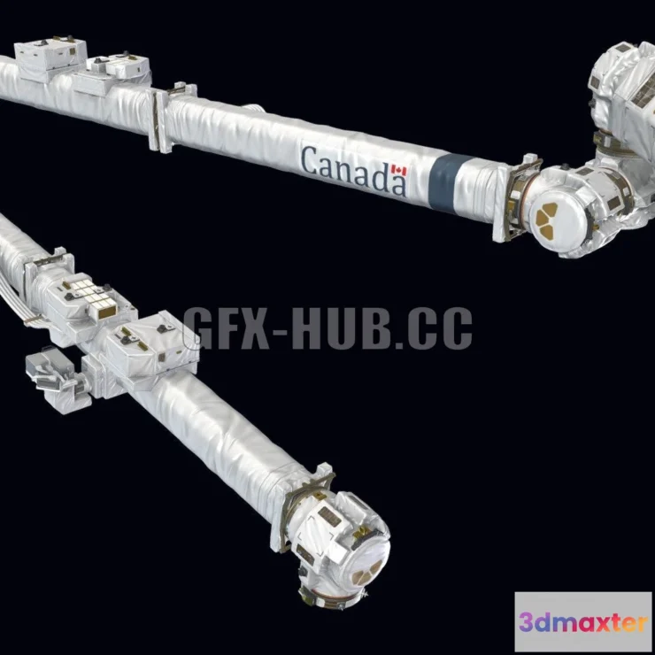 1185778 - PBR Game 3D Model - ISS Robotic Arm