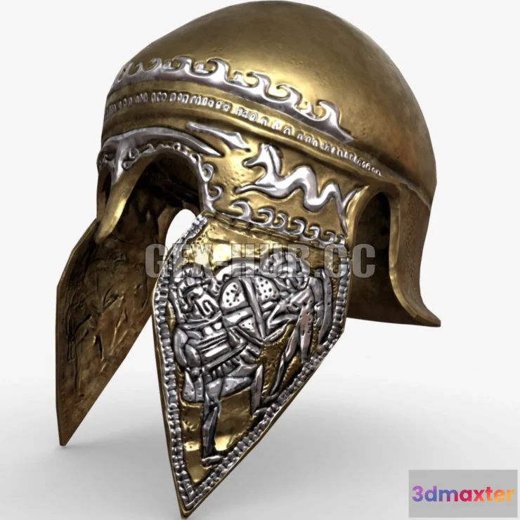 1185780 - PBR Game 3D Model - Italian Chalkidian helmet