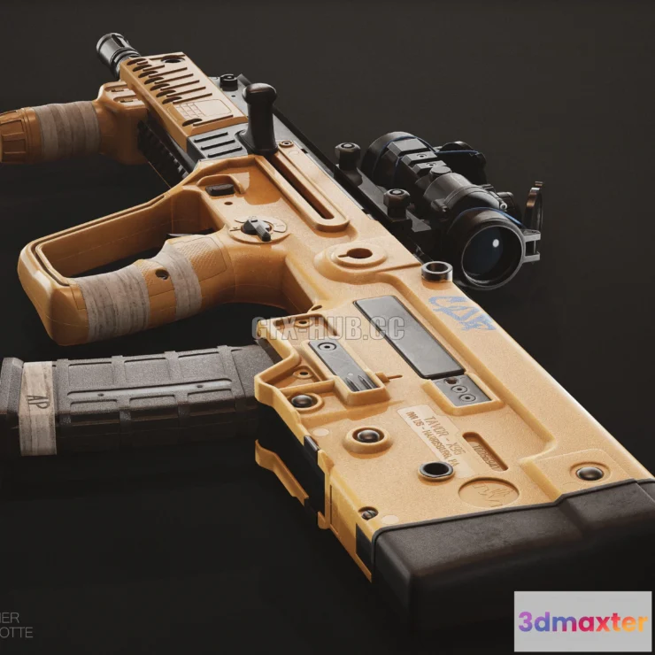 1185788 - PBR Game 3D Model - IWI Tavor x95