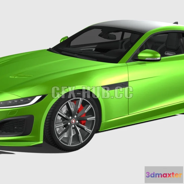 1185796 - PBR Game 3D Model - Jaguar F-Type R Coupe 2021
